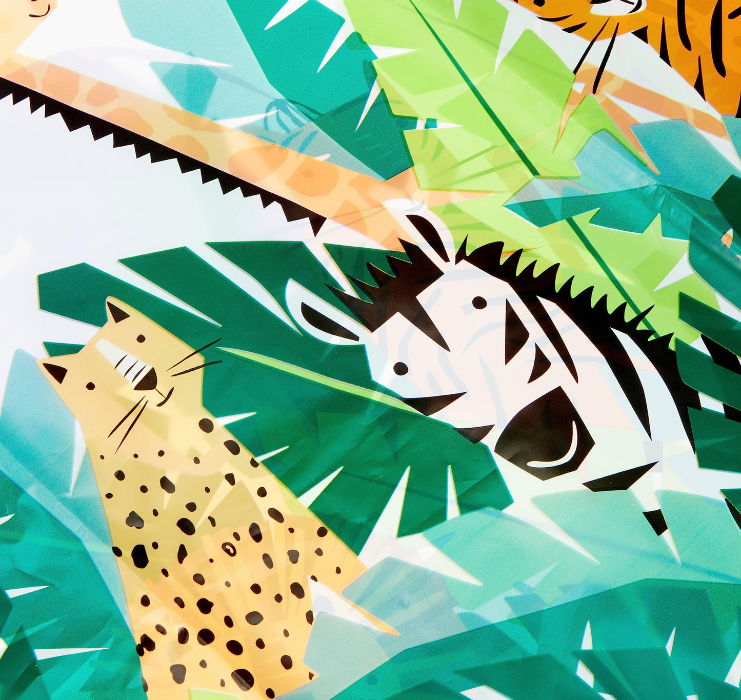 Unique Multicolor Plastic Animal Safari Table Cover (54"x84") 1 Count - Perfect for Kids Birthdays and Jungle Themed Celebrations
