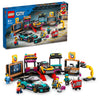 LEGO City Custom Car Garage, Toy Garage Building Set with 2 Customizable Cars, Pretend Play Mechanic Toy with 4 Mini Figures, Birthday Gift Idea for
