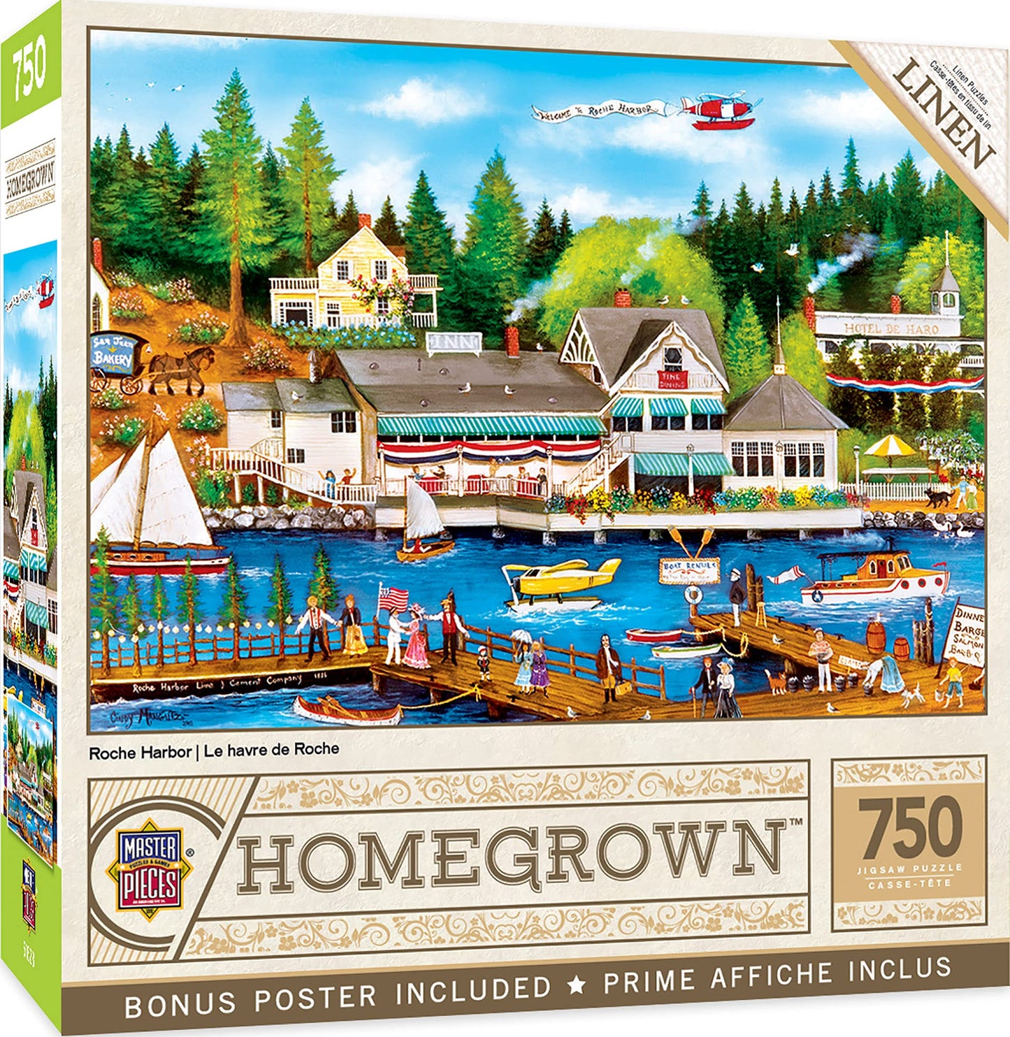 Masterpieces 750 Piece Jigsaw Puzzle for Adults and Family - Roche Harbor - 18"x24"