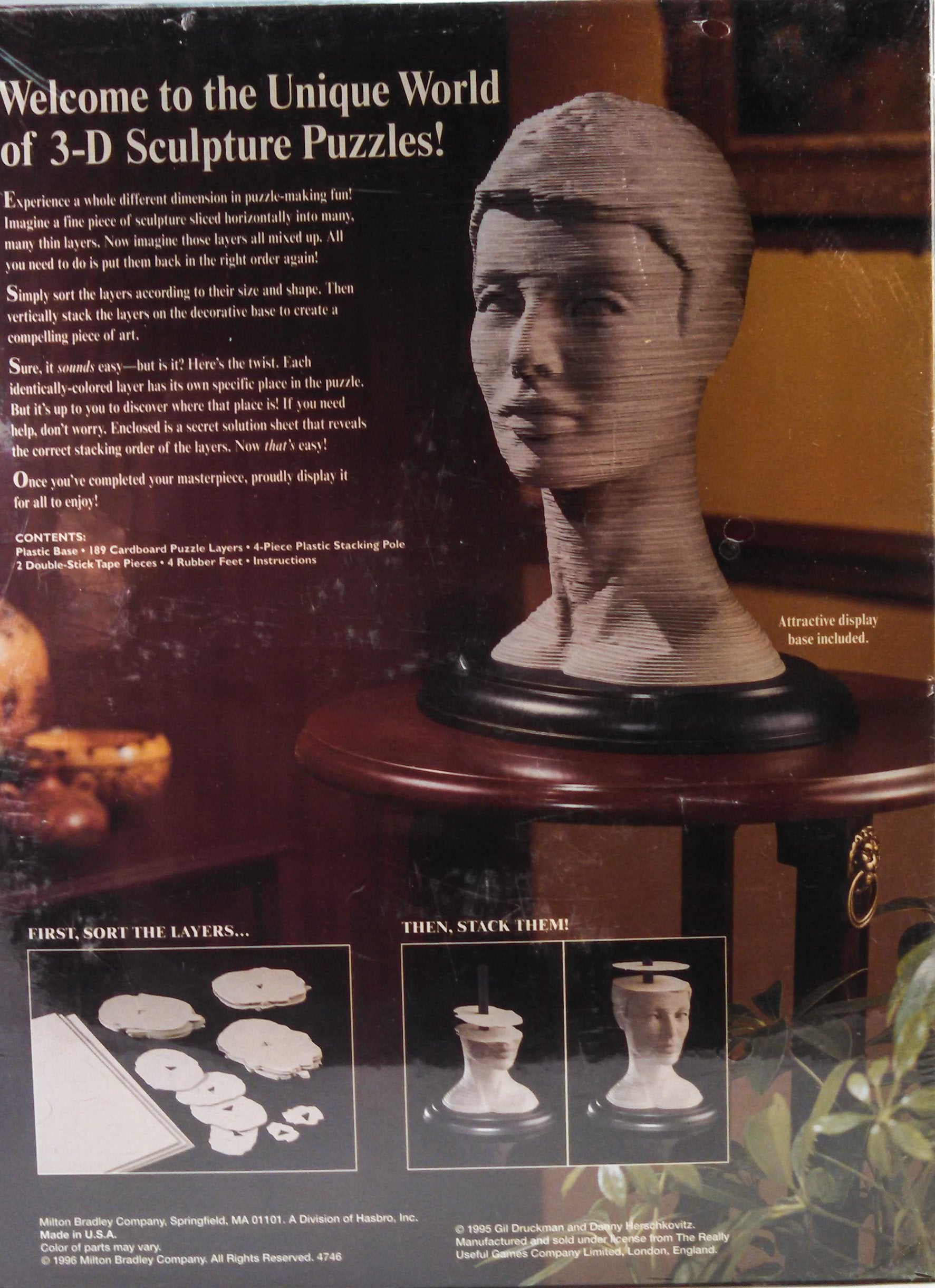 Milton Bradley 3D Sculpture Puzzle - The Eternal Woman