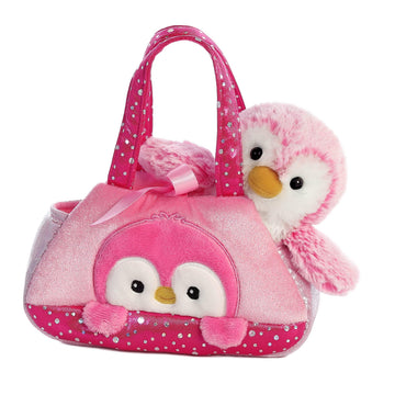Aurora® Fashionable Fancy Pals™ Pompom Penguin™ Stuffed Animal - Plush with Stylish Purse for Dress Up Fun - Perfect for Kids 3+ Years, Costumes,