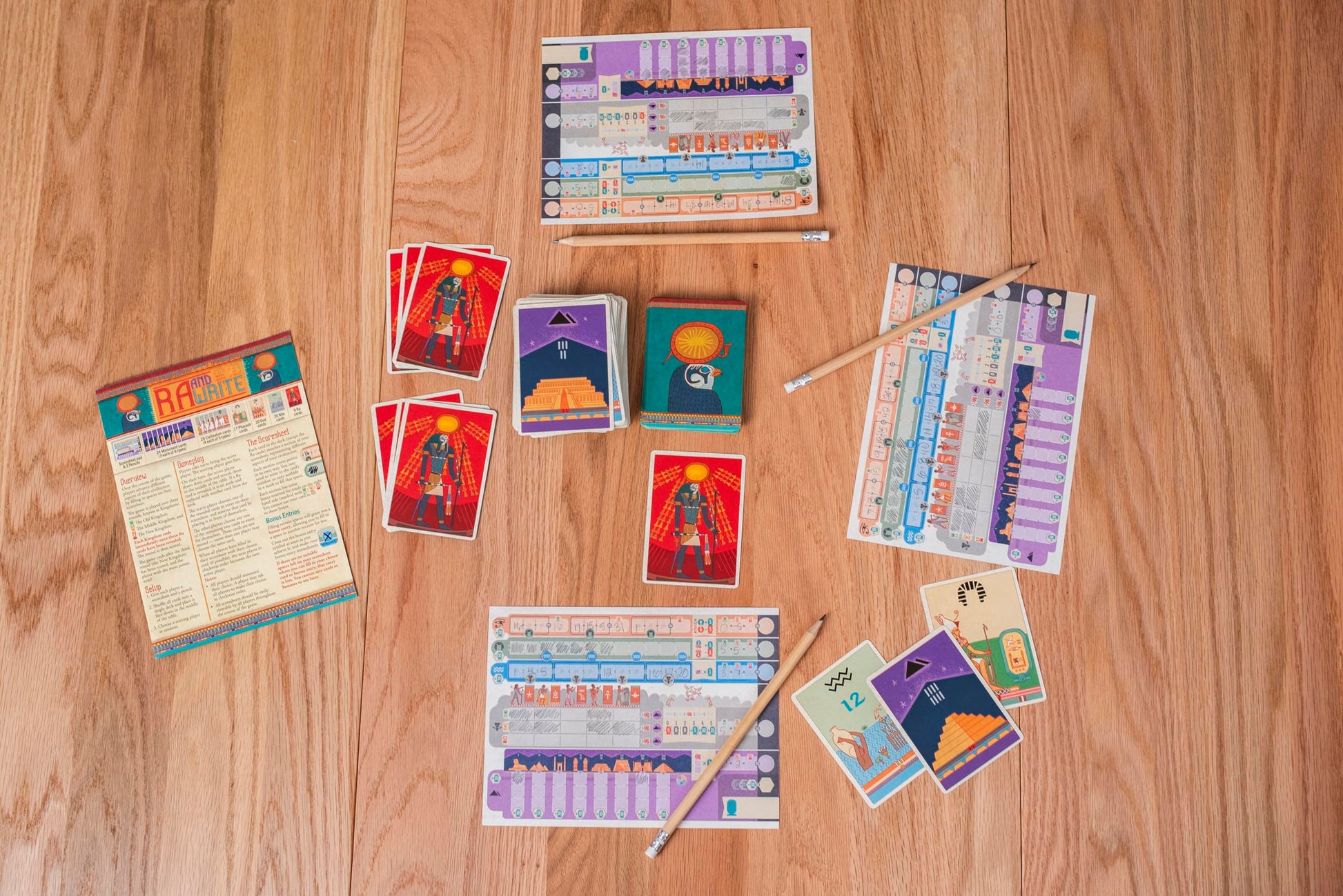 Ra and Write - Flip-and-Write Strategy Game by Reiner Knizia & 25th Century Games | Ages 12+ | 2-5 Players | 30-45 Min