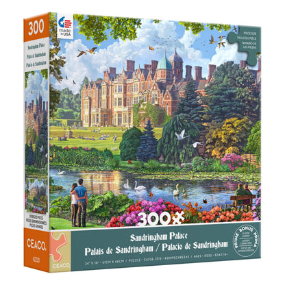 Ceaco - Sandringham Palace - 300 Large Piece Jigsaw Puzzle for Adults