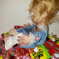 Morris Costumes Creepy Crying Doll Baby Ugly Haunted Doll Animatronics Spooky Decor Scary Halloween Decorations Indoor, Scary Haunted House Dolls