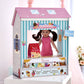 Olivia's Little World 18" Doll 4 Scenes Dollhouse with 7 Accessories | Convertible Wooden Play House | TD-12641C