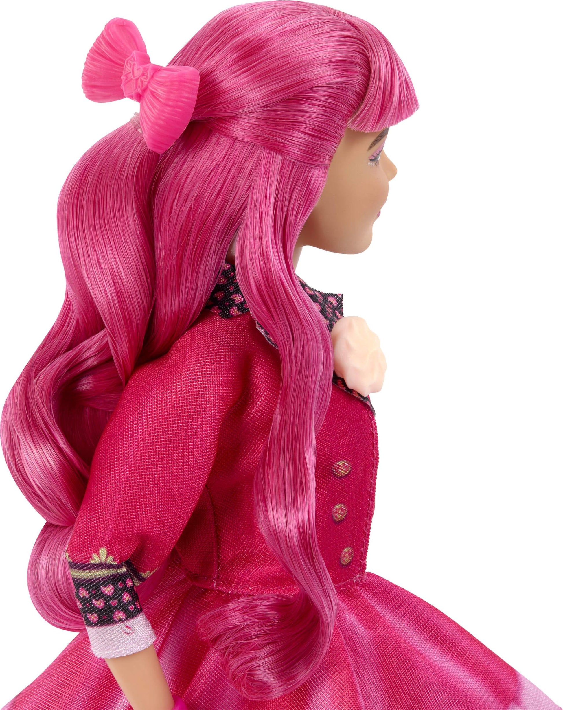 Mattel Disney Descendants: Wicked Wonderland Tea Party Reveal with 7 Surprises, a Pink Fashion Doll in Movie Inspired Clothes & Accessories