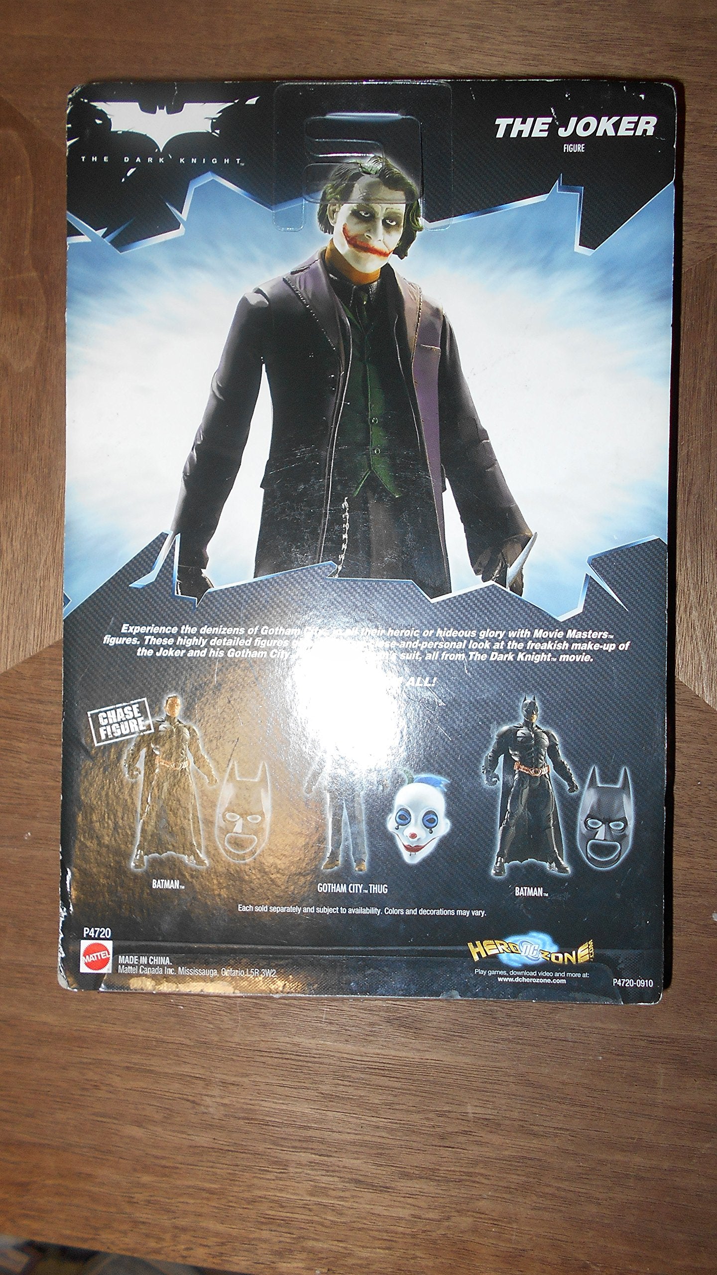Mattel Dark Knight Action Figures:The Joker with Crime Scene Evidence