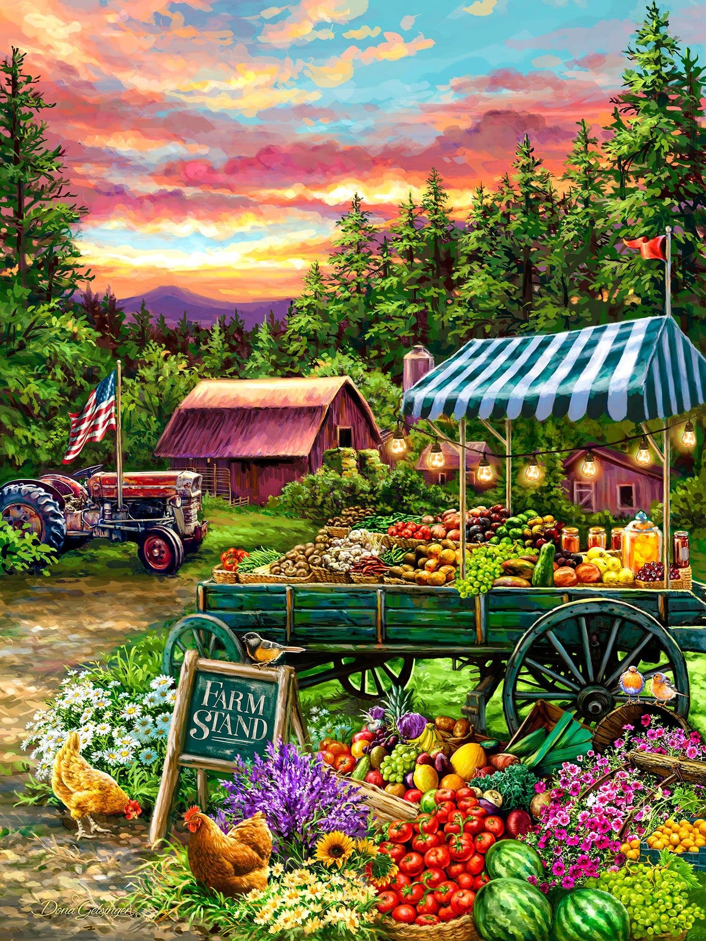 Springbok Fruit Stand 60 Piece Dementia Activity Jigsaw Puzzle for Seniors