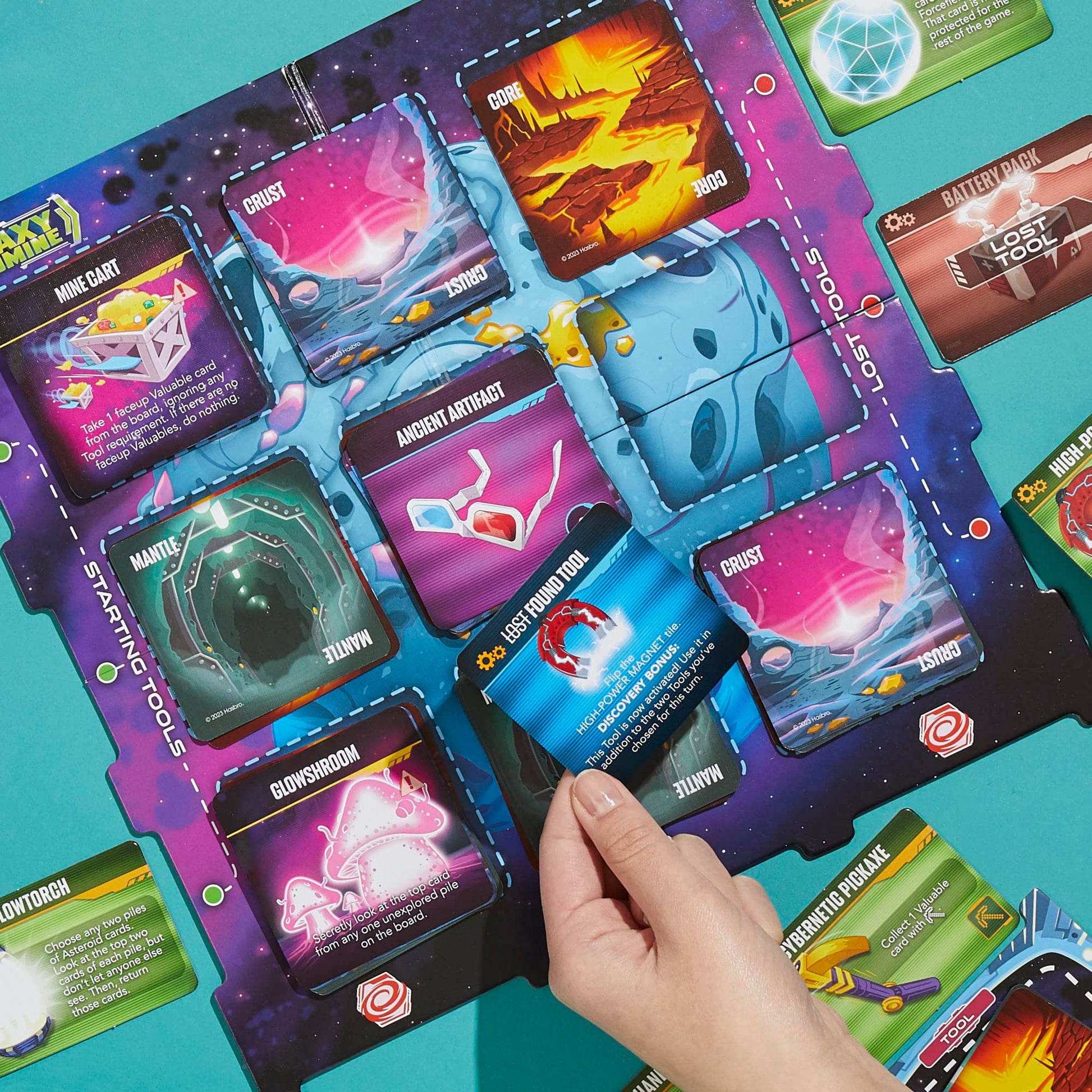 Hasbro Gaming Galaxy Goldmine Game, Family Strategy Card Games for Kids Ages 10+, Teens, and Adults, 2-6 Players, Fun Family Card Games
