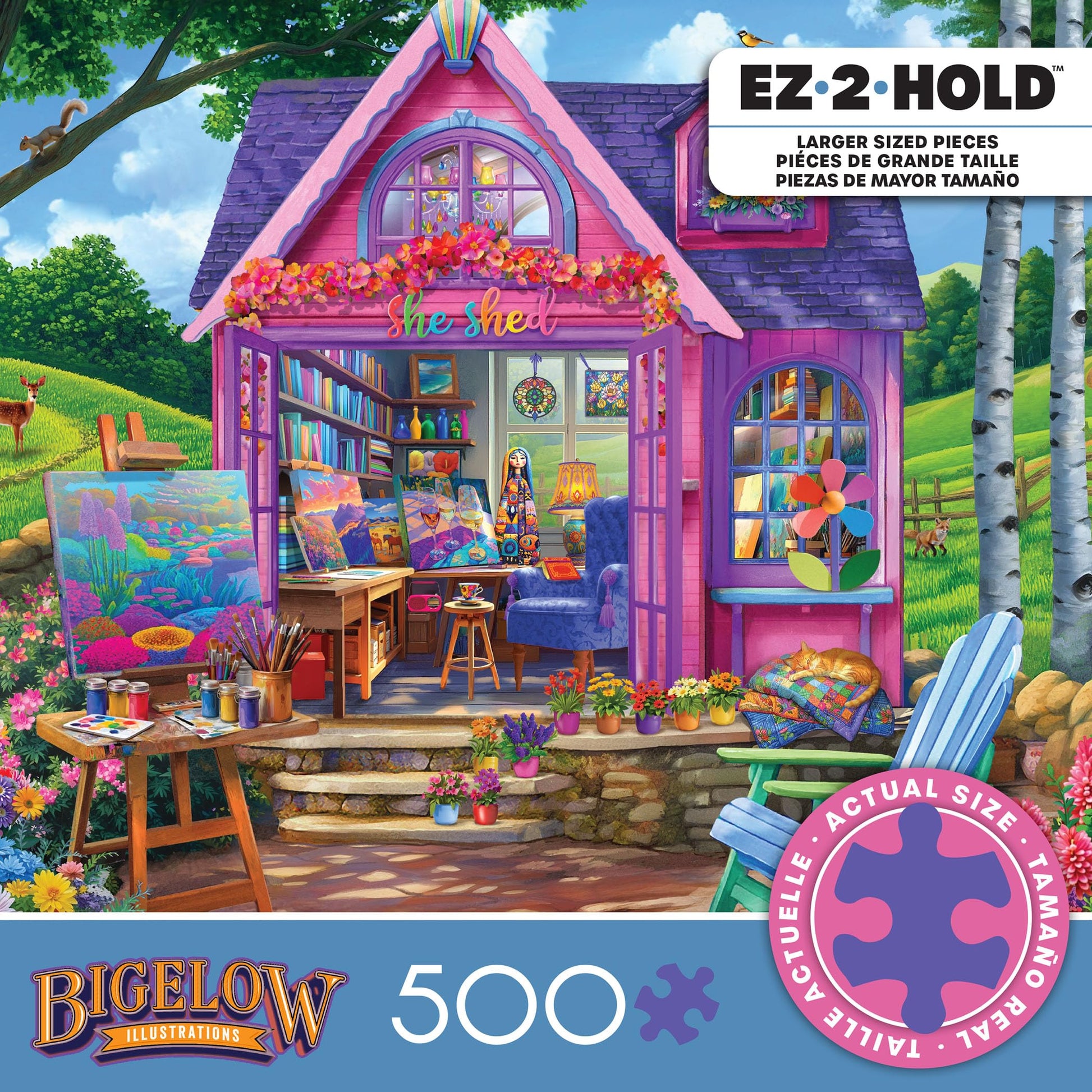 Ceaco - She Shed Studio - 500 Large Piece Jigsaw Puzzle for Adults