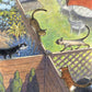 New York Puzzle Company - Peter de Sève Good Fences - 1000 Cat Piece Jigsaw Puzzle by Peter de Sève