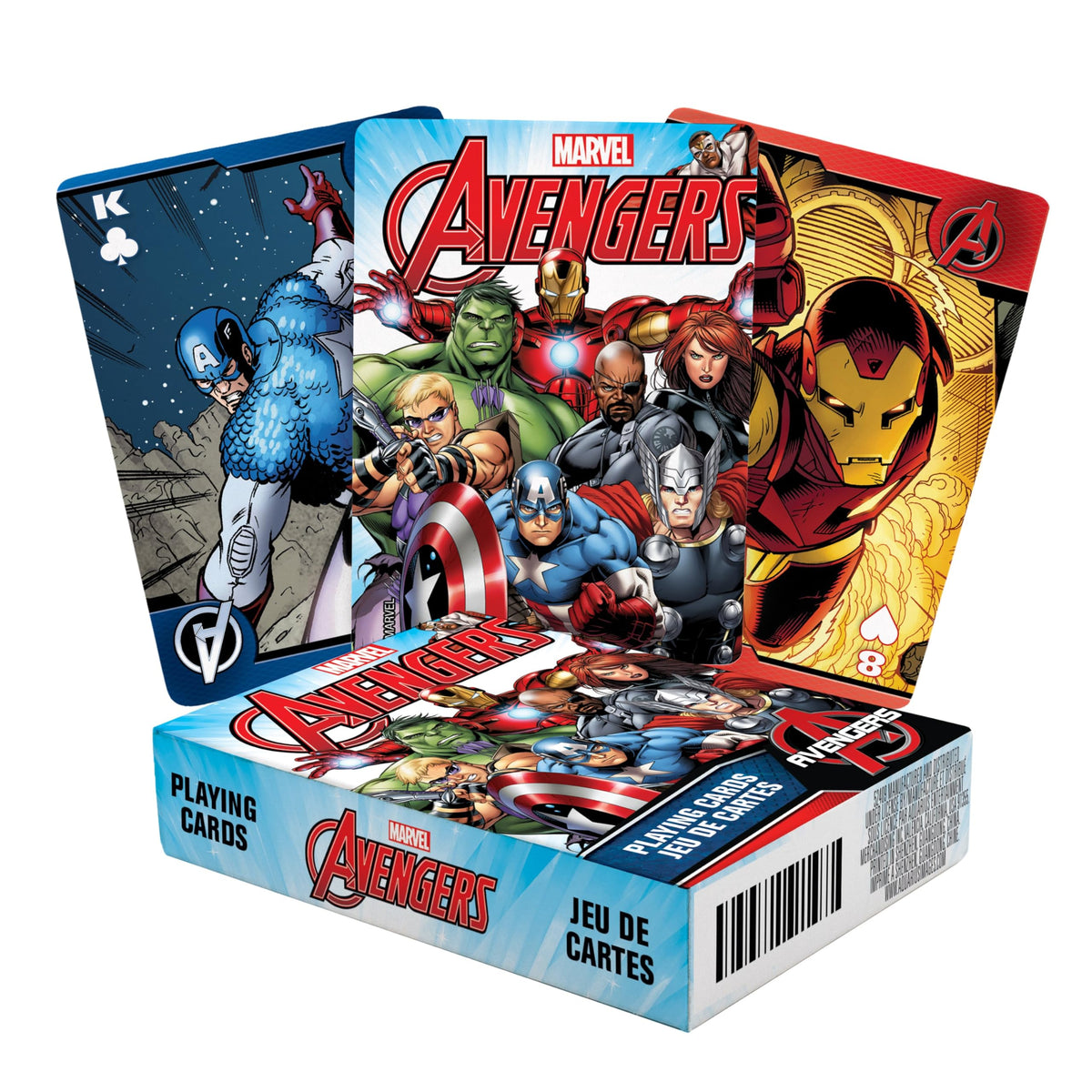 AQUARIUS Marvel Avengers Comics Playing Cards, 3",Multi-colored