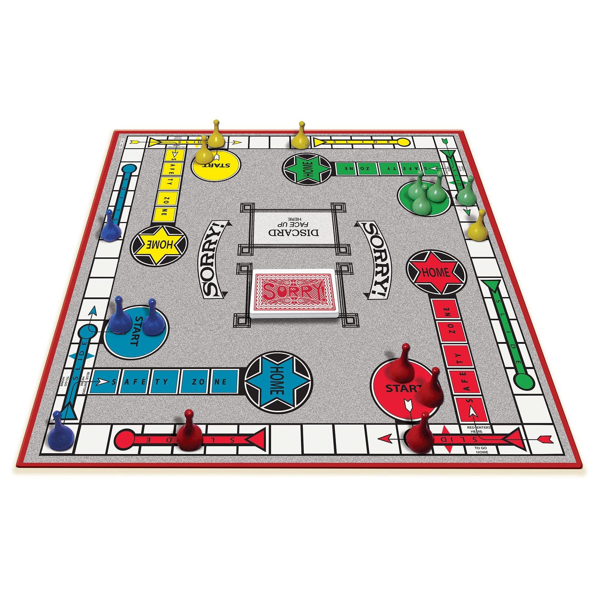 Classic Sorry Board Game with Retro Artwork by Winning Moves Games USA