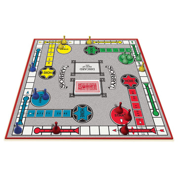 Classic Sorry Board Game with Retro Artwork by Winning Moves Games USA