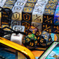 67 PCS MTG Counter Dice Set - Ability Keyword Counters, -1/+1 & Shield Life Counters, Creature Stat Buffs, Colorful D6 Dice, Dragon Design Dice