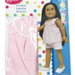 Springfield Collection by Fibre-Craft - Pink Pajamas with White Lace Trim - Fits All 18-Inch Dolls - Mix and Match! - For Ages 4 and Up
