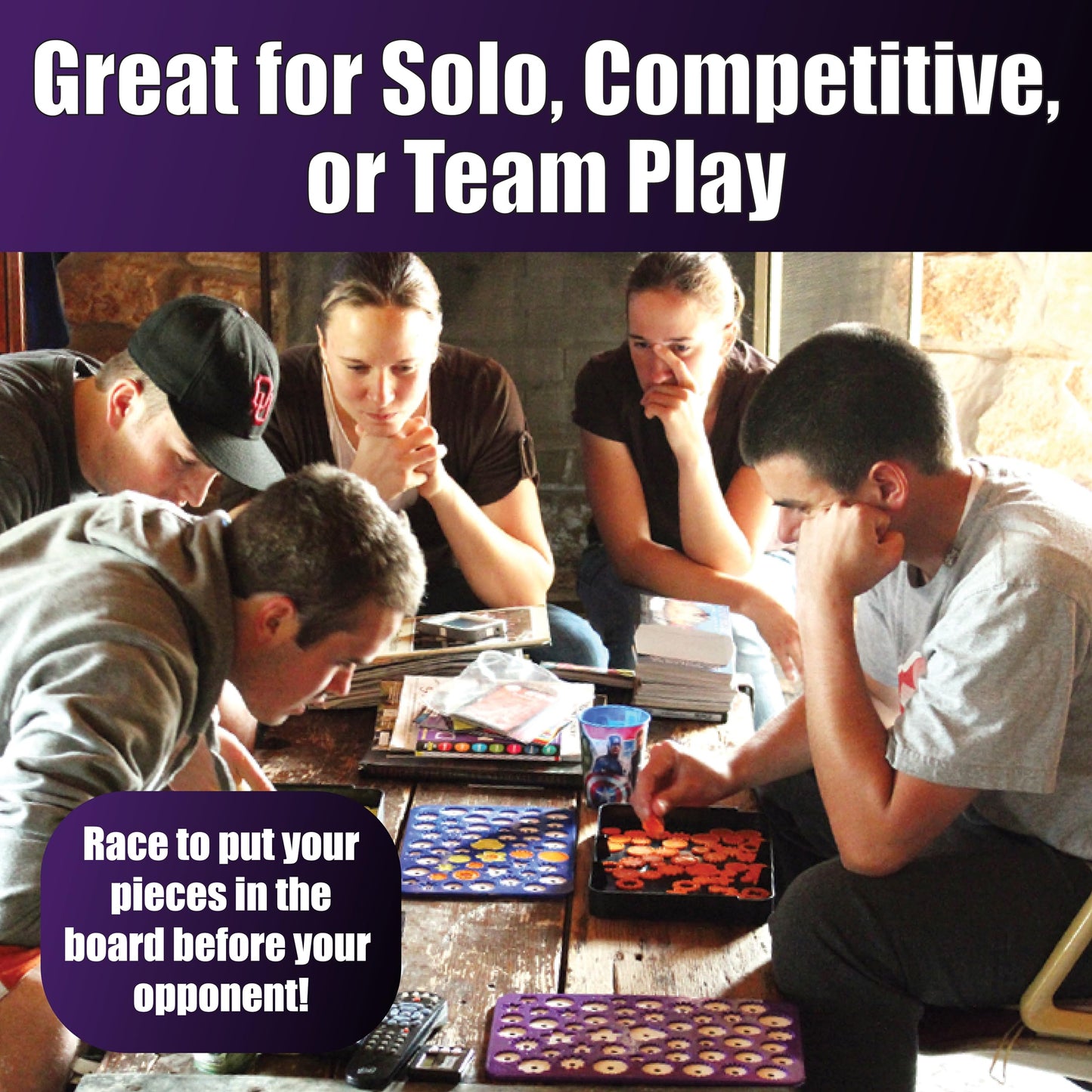 Continuum Games Pajaggle the Board Game that Thinks It's a Puzzle, Great for Solo, Competitive or Team Play for Boys, Girls, Teens, Adults Ages 8