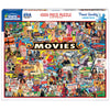 White Mountain 1000 Piece Jigsaw Puzzle Retro Collage, Movies