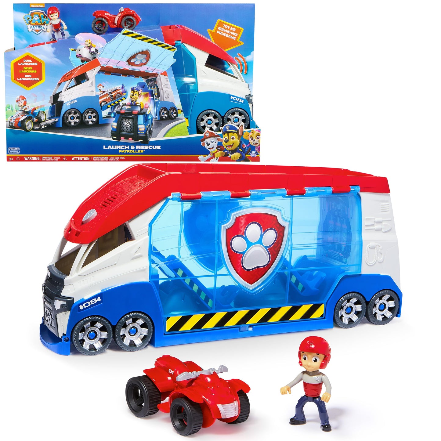 Paw Patrol - Paw Patrol - Patrol Truck 3.0 - Interactive Truck with Sounds & Lights - Collectible Car Figure - Paw Patrol Toy - Children's Car