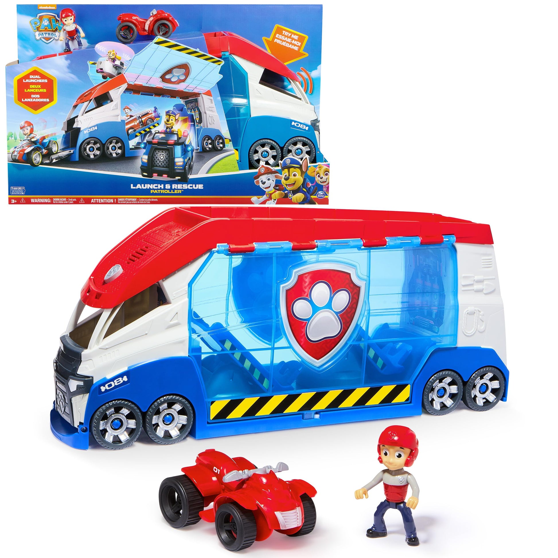 Paw Patrol - Paw Patrol - Patrol Truck 3.0 - Interactive Truck with Sounds & Lights - Collectible Car Figure - Paw Patrol Toy - Children's Car