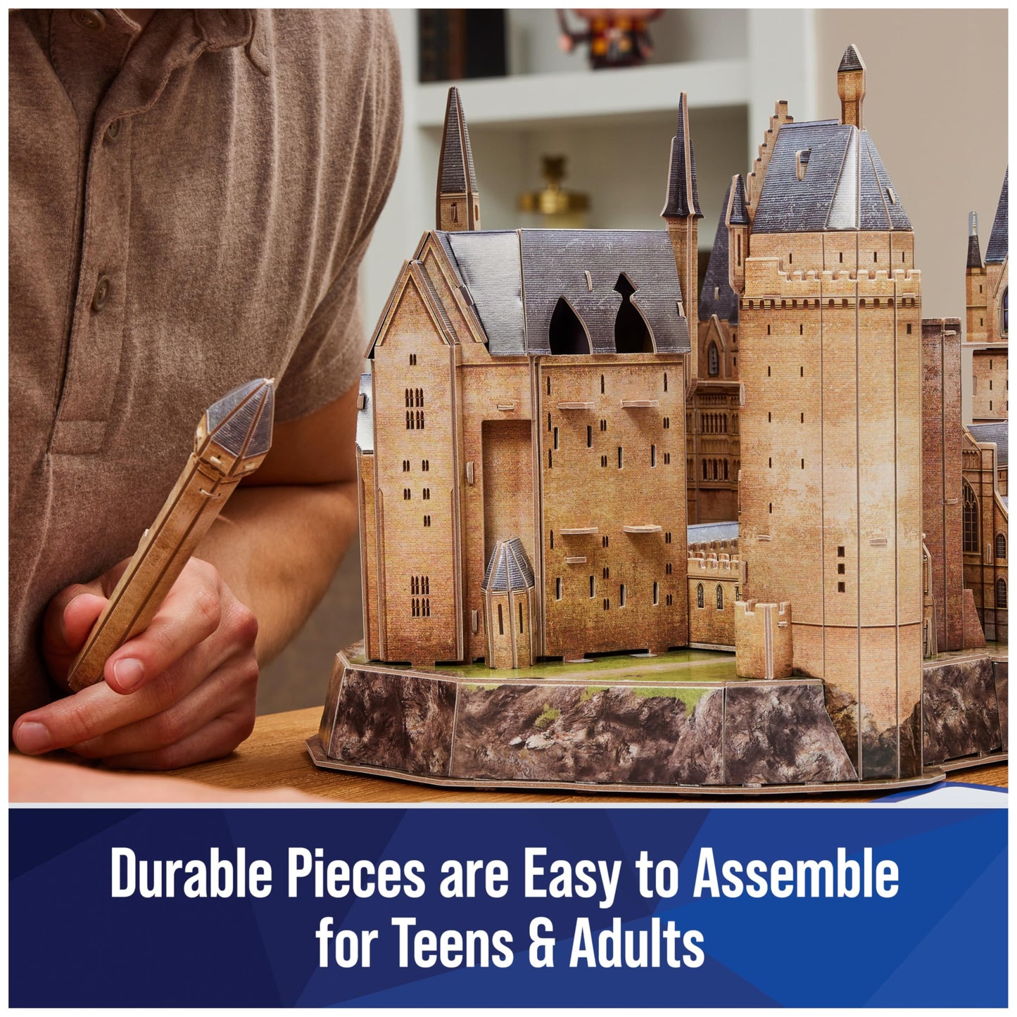4D Build Harry Potter Deluxe Hogwarts 3D Puzzle Model Kit for Adults