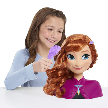 Disney Frozen Anna Styling Head, Officially Licensed Kids Toys for Ages 3 Up by Just Play