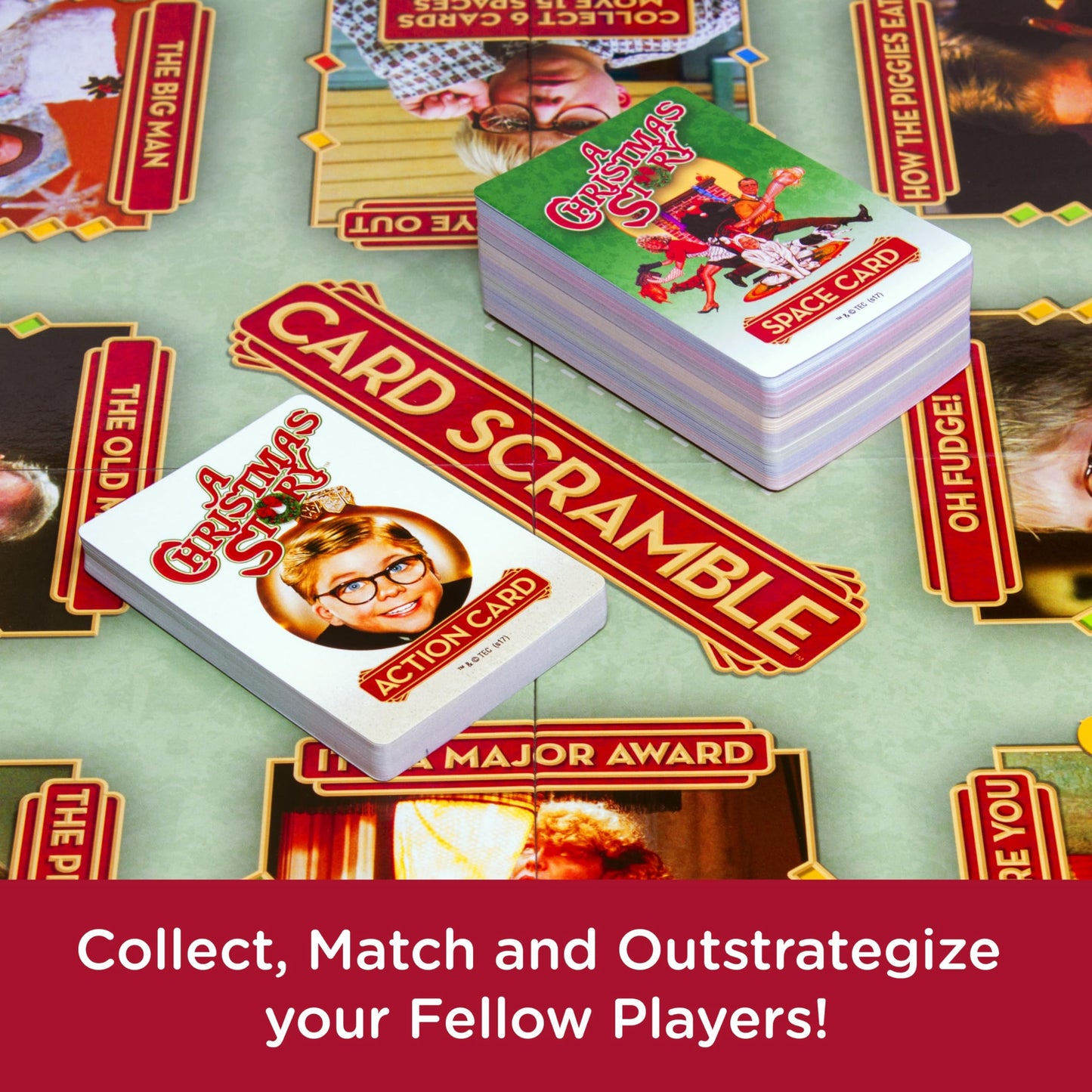 AQUARIUS A Christmas Story Card Scramble Board Game - Fun Family Party Game for Kids, Teens & Adults - Entertaining Game Night Gift - Officially