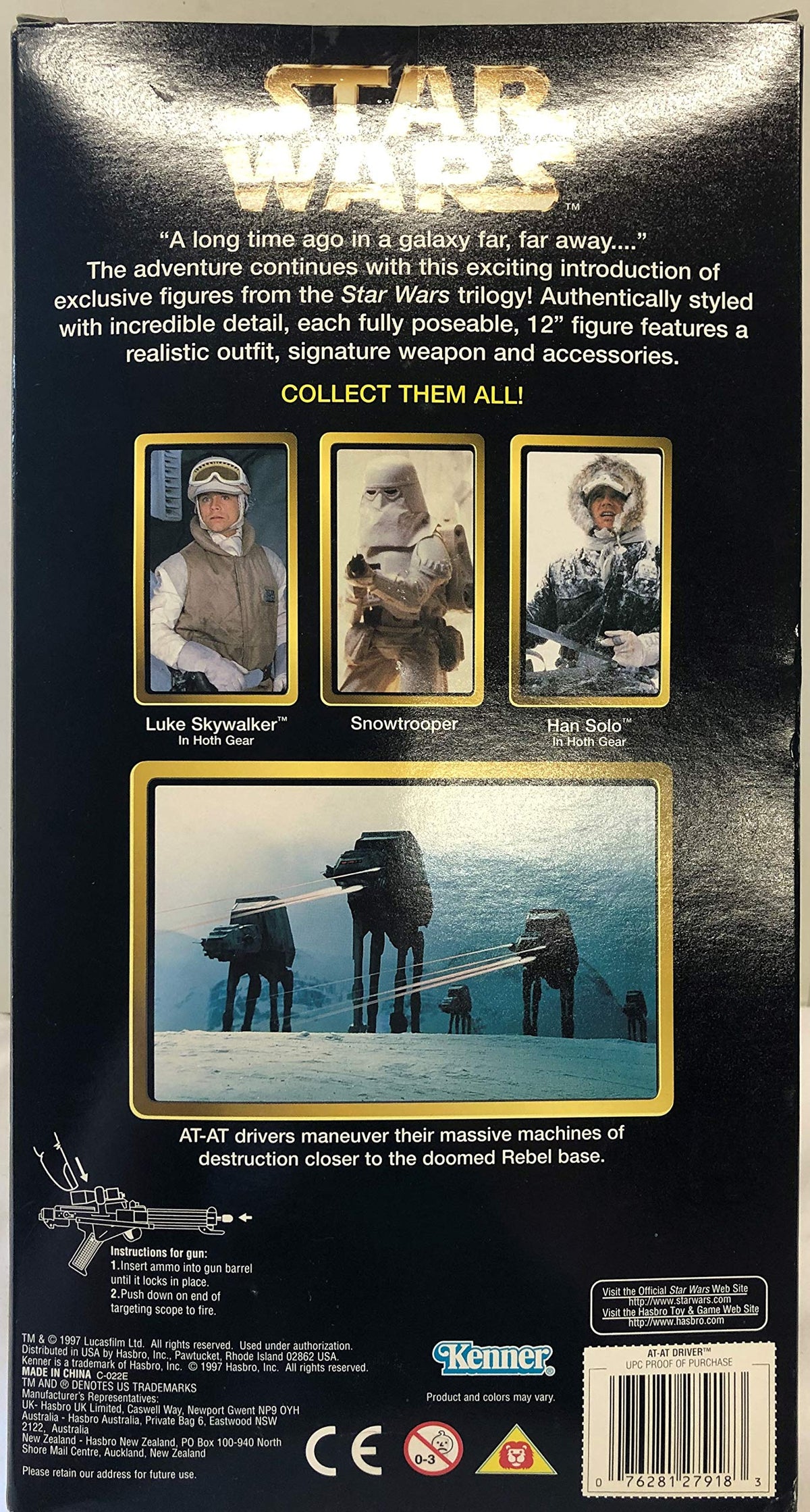 1997 Star Wars 12 Action Collection Figure - AT-AT Driver