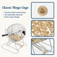 WE Games Retro Bingo Game Set with Metal Rotary Cage, Deluxe Wooden Master Board, Wood Balls, Party Games for Families, Fairs, and Churches