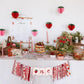 CANTLY Strawberry First Birthday High Chair Banner Sweet Strawberry Banner