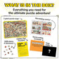 Odd Pieces Jigsaw Puzzles 1000 Pieces with Storytelling Comics, for Women, White Elephant, Mystery Puzzle for Adults & Kids - 19.7'' x 27.6''