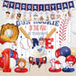 Baseball 1st birthday party decorations boy, our rookie Backdrop,Baseball Balloon Arch,my rookie year banner,first birthday decorations for boy