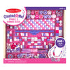 Melissa & Doug Created by Me! Sparkle & Shimmer Beads Wooden Bead Kit, 340+ Beads for Jewelry-Making