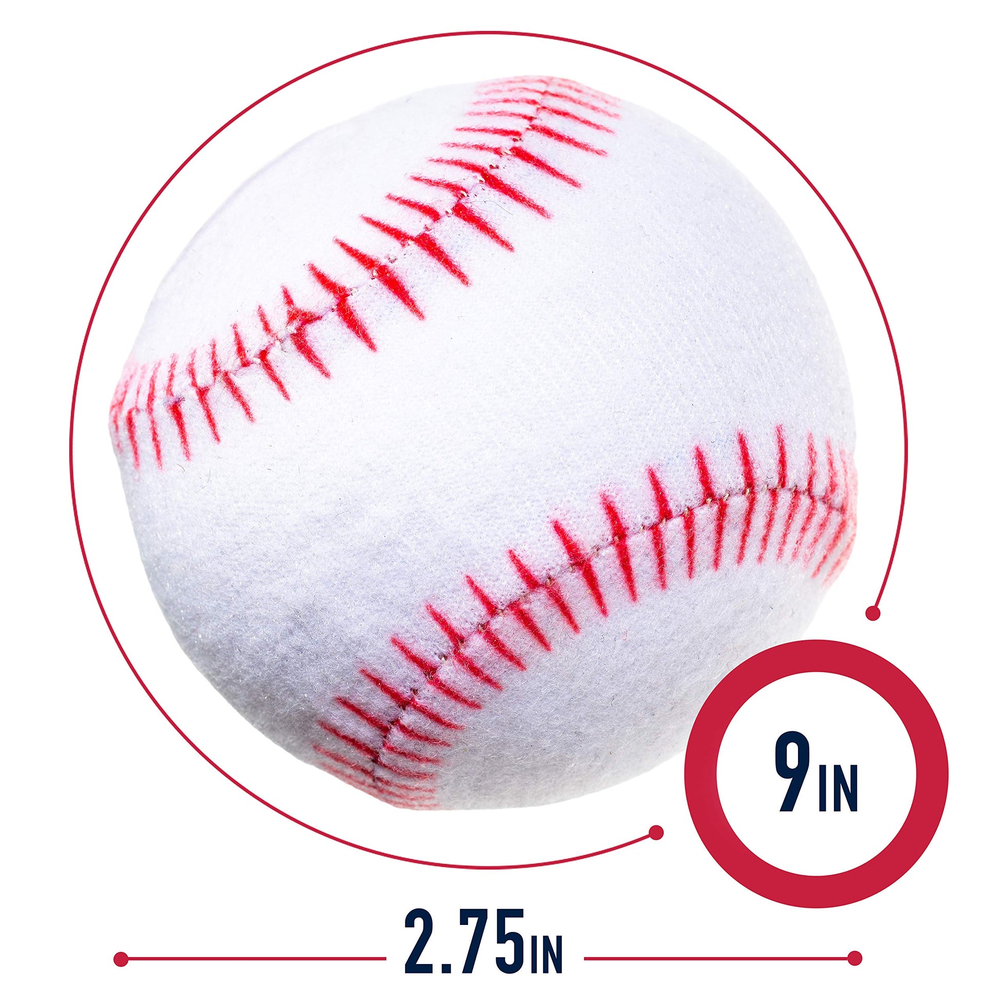 Franklin Sports Self-Stick Baseballs - 2-in-1 Grow-with-Me Batting Tee Replacement Balls