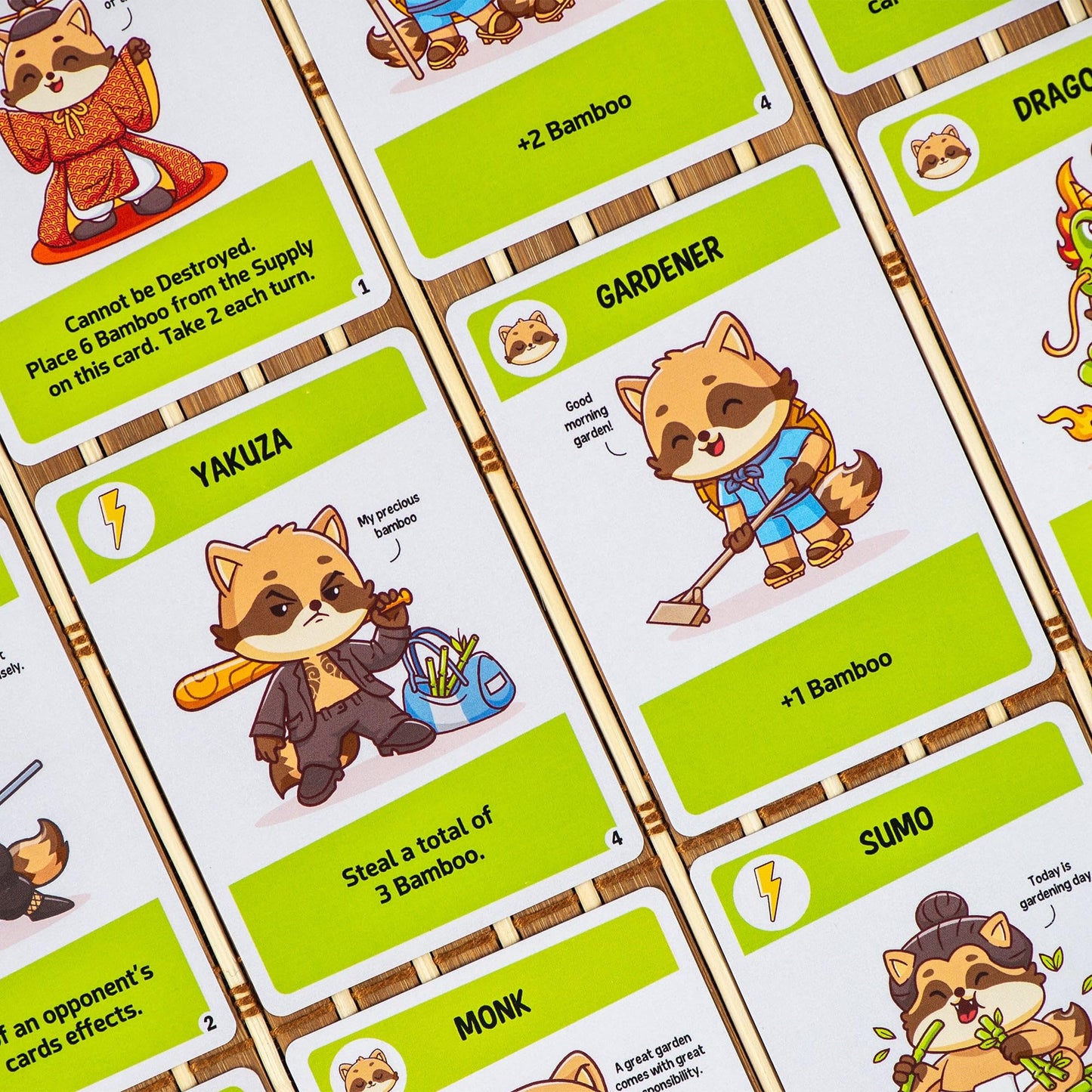 Synapses Games | Tanuki | Take-that Card Game | Non-Stop Player Interaction | 3 to 8 Players | 20 Minutes | Ages 7+