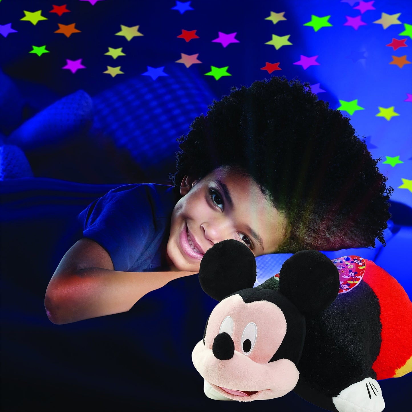 Pillow Pets Disney Mickey Mouse, 11" Sleeptime Lite