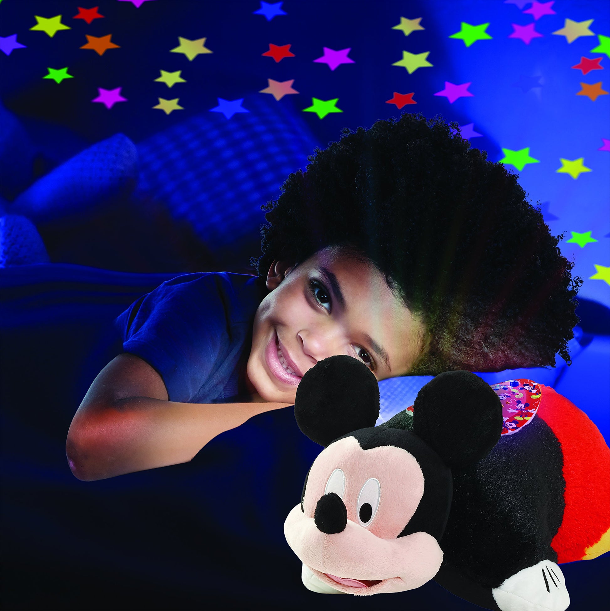 Pillow Pets Disney Mickey Mouse, 11" Sleeptime Lite