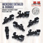 Midnight Express Deluxe Board Game Train Set | Player Pieces for Ticket to Ride and Other Adult, Family, and Kids Train Board Games | Upgraded