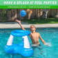 GoSports Splash Hoop Air, Inflatable Pool Basketball Game - Includes Floating Hoop, 2 Water Basketballs and Ball Pump