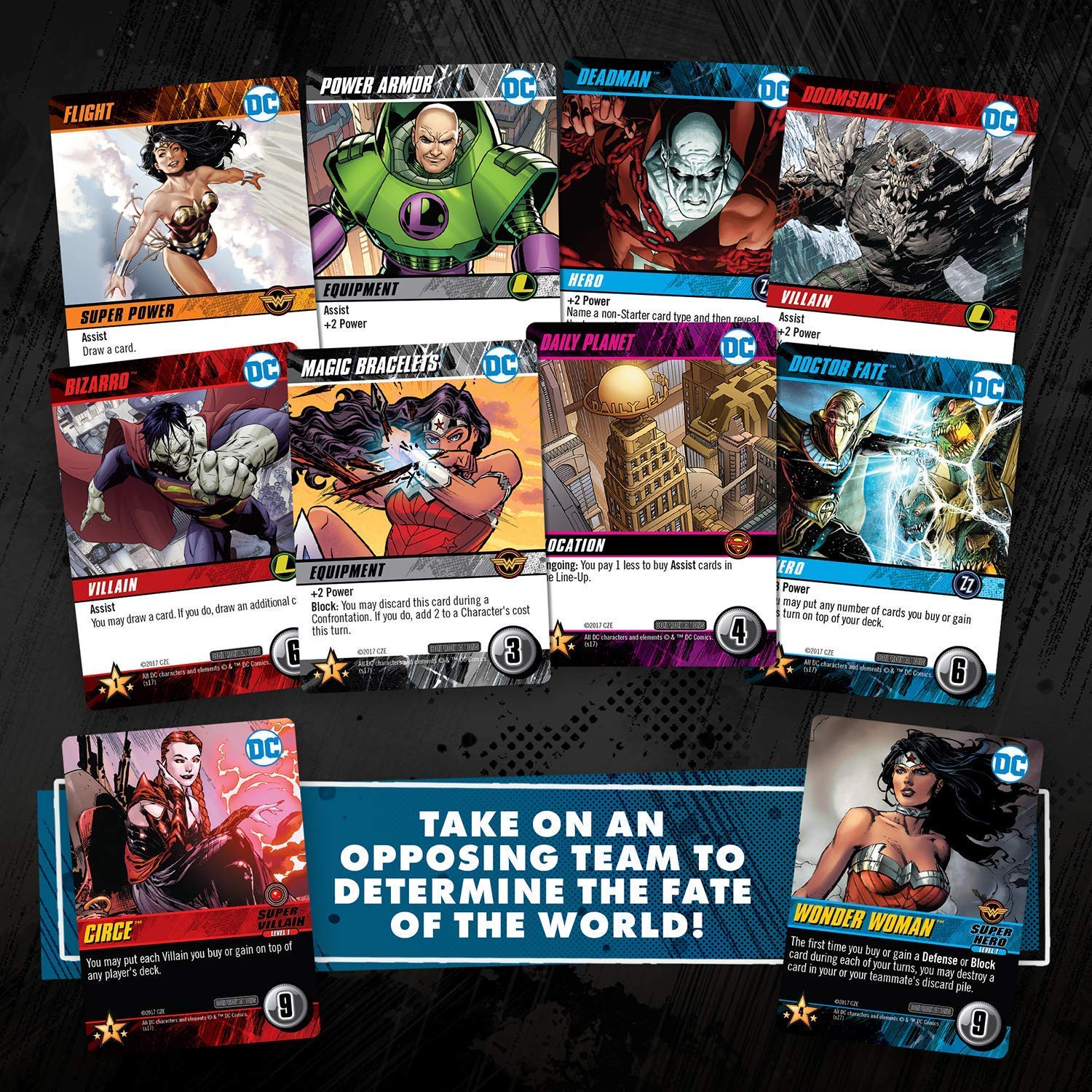 DC Deck-Building Game: Confrontations - Exciting 2v2 Format - Eight Iconic DC Characters to Play - Standalone, Compatible with Full DC Deck-Building