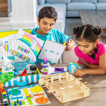 Open The Joy Feel Better Box - Get Well Soon Gifts for Kids, 50+ Fun Activities, Games & Toys - Kids Activity Gift Box with Crafts, Magic Tricks