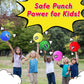 4E's Novelty 25 Piece Set Inflatable Baseball Bats with Pow Design, 12 Punch Balloons for Kids, 1 Huge 30" Bopper for Super Hero Birthday Bat