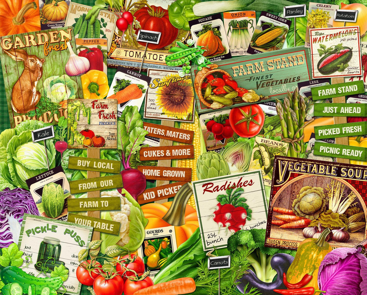 Springbok Eat Your Veggies 1000 Piece Jigsaw Puzzle for Adults