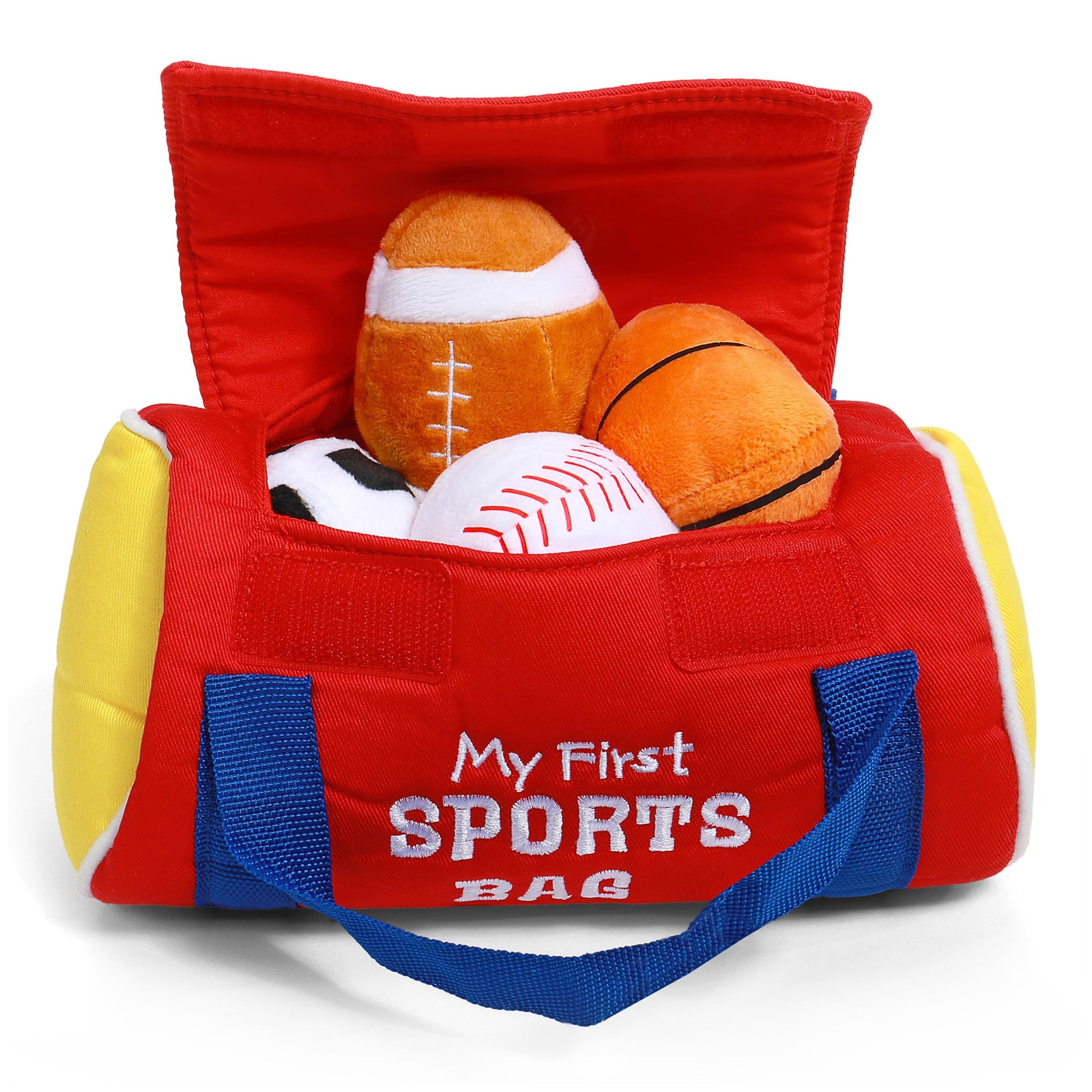 GUND Baby My First Sports Bag 5-Piece Sensory Plush Toy Playset for Babies