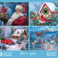 Ceaco - Holiday & Winter - 4 Pack 500 Piece Jigsaw Puzzles for Adults