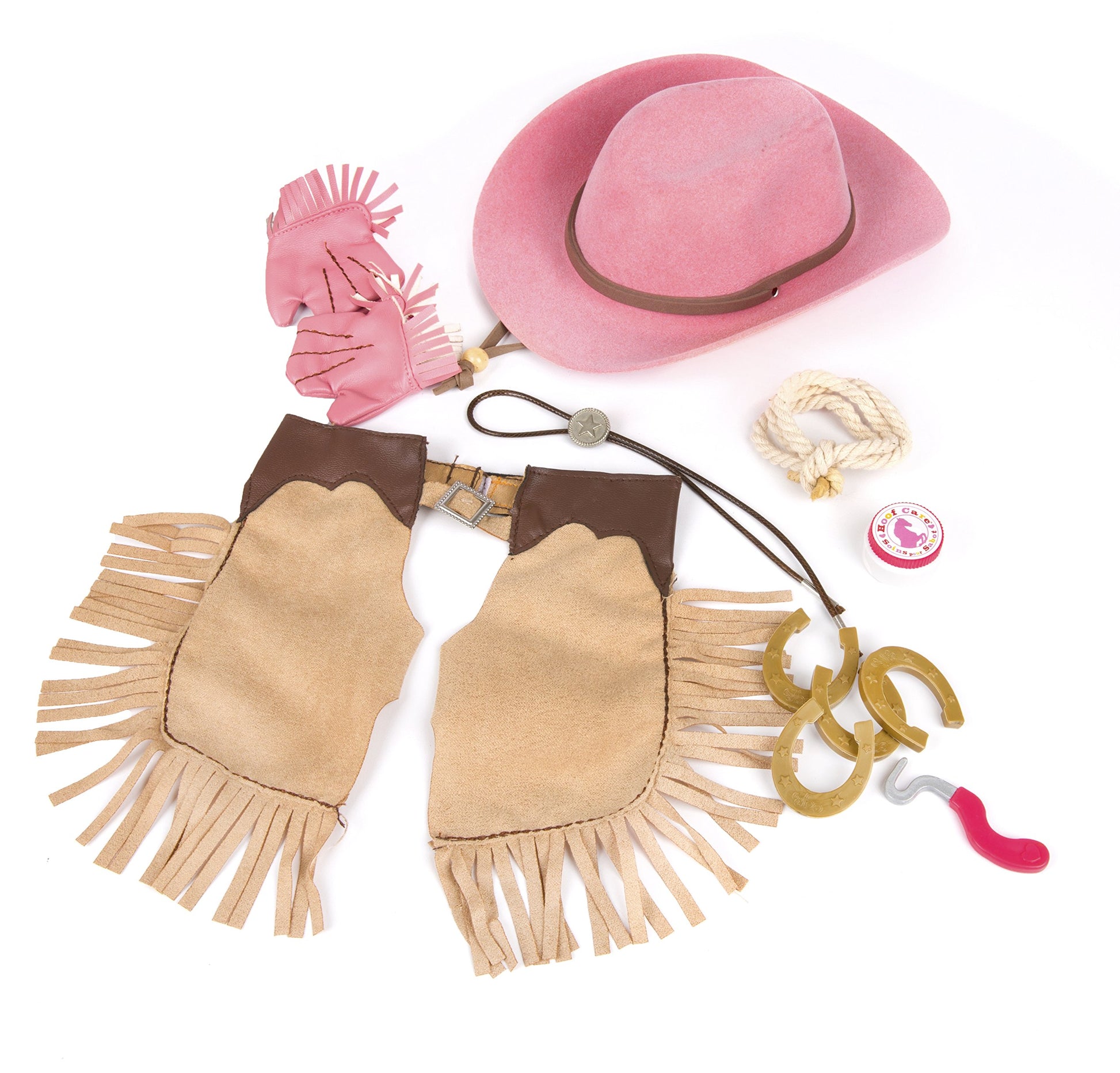 Our Generation - Rodeo Play Set - Equestrian Set - Cowboy Hat, Western Chaps & Horse Toy - 18-Inch Doll Accessories - Pretend Play - Toy for Kids 3