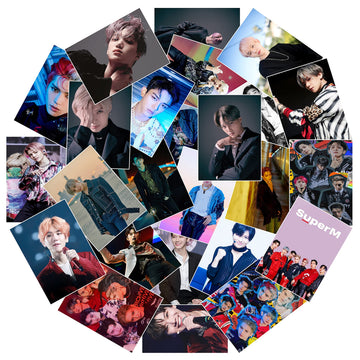 SuperM Stickers - 25 PCS Vinyl Decal Kpop Photocard Set