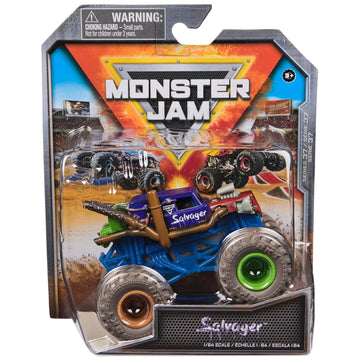 Monster Jam, Official Salvager Monster Truck, Die-Cast Vehicle, 1:64 Scale, Kids Toys for Boys Ages 3 and up