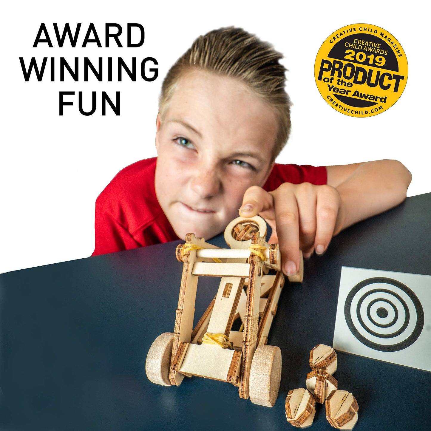 National Geographic Da Vinci Catapult Wood Building STEM Kit for Kids