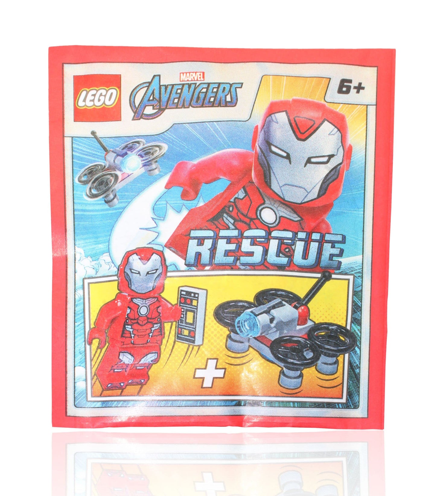 LEGO Marvel Super Heroes Avengers Infinity War Minifigure - Iron Rescue (Pepper Potts) in Red Armor with Drone 76164